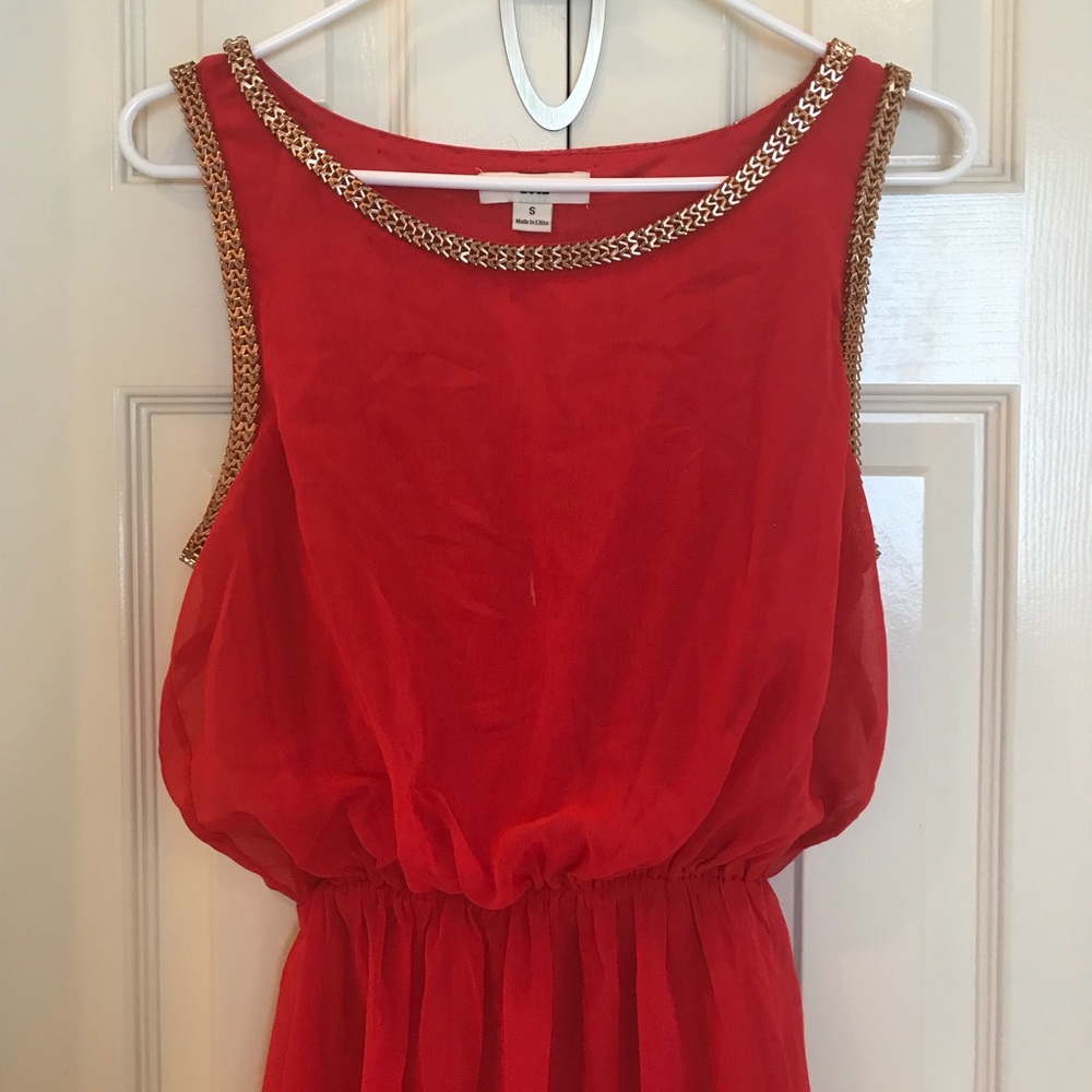 Red and Gold Dress